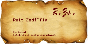 Reit Zsófia névjegykártya