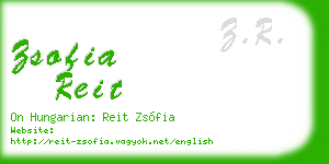 zsofia reit business card